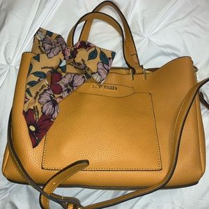 Steve Madden mustard yellow purse NWOT